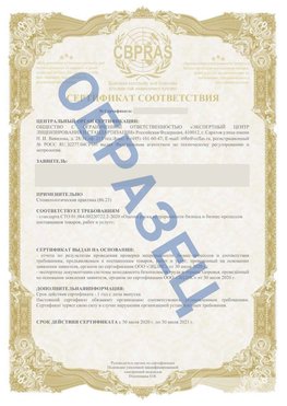 Образец Сертификат СТО 01.064.00220722.2-2020 Щелково Сертификат СТО 01.064.00220722.2-2020 